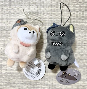 Menge 2 Japan Munyammy Katze Hund Plüsch Puppe Charm Maskottchen Tokyo Charaktermacher - Bild 1 von 2