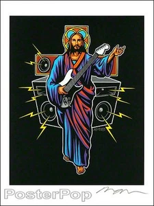 Marco Almera Gitarrenheld handsigniert 8,5x11 Giclee-Druck Jesus Stratocaster Amps - Bild 1 von 1