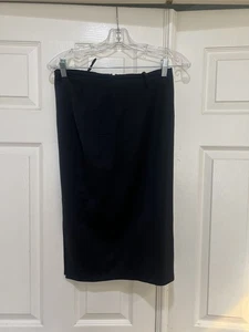 Gucci Damen Bleistiftrock Schwarz Wolle 38 Made in Italy Knielang Doppelt Gefüttert - Bild 1 von 13