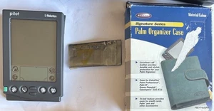 Original [Palm] Pilot 5000 1996 US Robotics & 2 Memory Cards: German & English - Picture 1 of 3