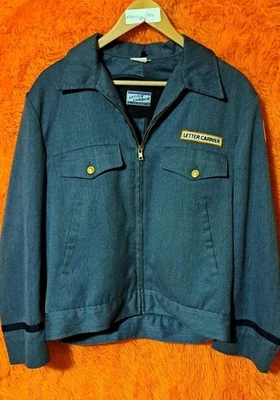 70s Vintage Letter Carrier Jacket. Mens Size 42 Regular Blue - Image 1 of 4