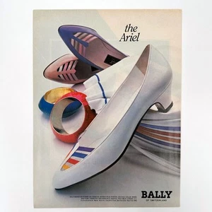 Bally of Switzerland Womens Shoes Vintage Magazine Print Ad 1983 - Picture 1 of 1