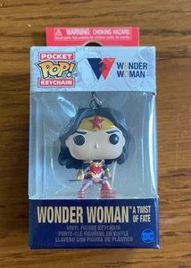 New Wonder Woman 80th Classic Twist Of Fate Funko Pocket POP Keychain Ships Free - Picture 1 of 6