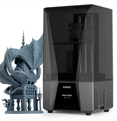ELEGOO Saturn 3 Ultra 3D Printer MSLA Resin 10'' 12K Mono LCD Wi-Fi Transfer - Image 1 of 2