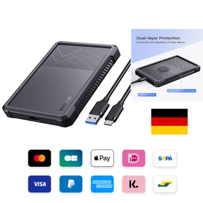 Silikon-USB3.2-Gehäuse | Stoßdämpfend | UASP-Unterstützung - Bild 1 von 3