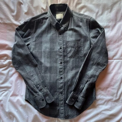 Band of Outsiders Black/Grey Button-Down Shirt M - Image 1 of 4