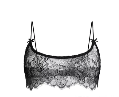 Skims Woman's  Ultra Fine Lace Bralette Black Size S NWOT - Image 1 of 4
