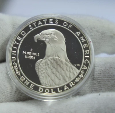 1983 S US Olympic Proof Commemorative Dollar $1 - Image 1 of 2