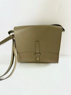 III BeCA by Joy Gryson Marrón Bandolera Mensajero Sillín Bolso Cuero Preppy Foto 1 de 4