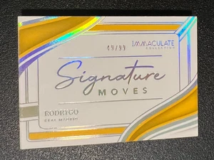 2023-24 Panini Immaculate Signatures Rodrygo Booklet Auto 49/99 Real Madrid - Picture 1 of 2