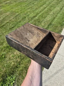 Early Primitive Antique Handmade Large Scrub Scour Box Wooden Patina Old Paint - Picture 1 of 22