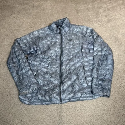 Chaqueta North Face ThermoBall Grande Azul Acolchada Aislada Abrigo Ligero Foto 1 de 4