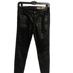 All Saints Brodie black coated ankle jean size 27 - Picture 1 of 8
