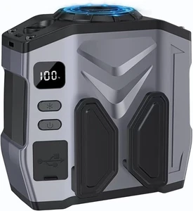Ventilador de cintura portátil de 10000 mAh, 15000 rpm potentes ventiladores portátiles de 5 velocidades - Imagen 1 de 9