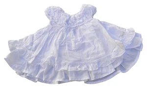 Robe bébé 1 mois ELIANE ET LENA coton blanche Très bon état - Imagen 1 de 3