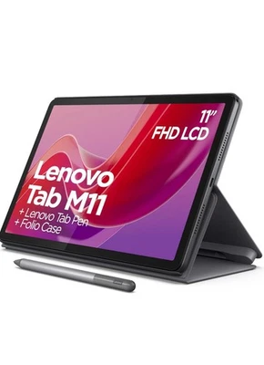 Lenovo Tab M11 FHD Tab Pen Folio TB330FU 4GB 128GB Wi-Fi Grey New Sealed - Image 1 of 4