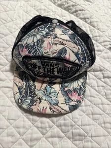 VANS OFF THE WALL Cap Hat Tropical Print Mesh Back Adjustable Snapback  - Picture 1 of 8
