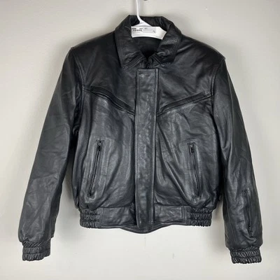 CORTECH Black Leather Tour Master Motorcycle Jacket Removable Lining Sz S / 40 - Image 1 of 4