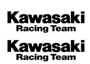 Kawasaki Racing  Team (Set Of 2) Vinyl Decal Window Truck Sticker Motorcycle - Picture 1 of 3