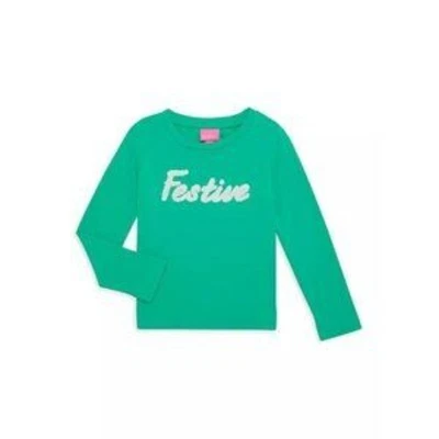 Lilly Pulitzer Girls Green "Festive" Tee, Size XL (12/14) - Image 1 of 4