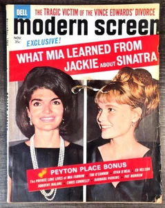 MODERN SCREEN November 1965 Jacqueline Kennedy on cover. INSIDE: Ryan O'Neal, Th - Picture 1 of 1