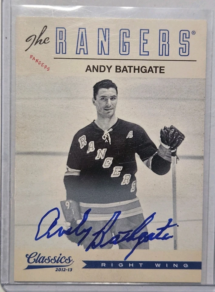 2012/13 Panini Classics Signatures Andy Bathgate C160 New York Rangers - Image 1 of 1