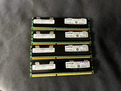 Micron Crucial 16GB (4ea x 4GB) 4Rx8 PC3-8500R Memory MT36JSZF51272PDZ-1G1GFE - Image 1 of 3