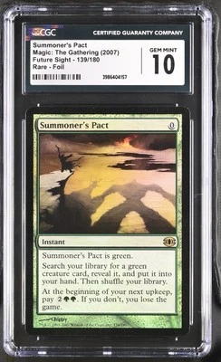 SUMMONER'S PACT Future Sight Foil Rare CGC 10 MTG [Nostalgium] - Image 1 of 2