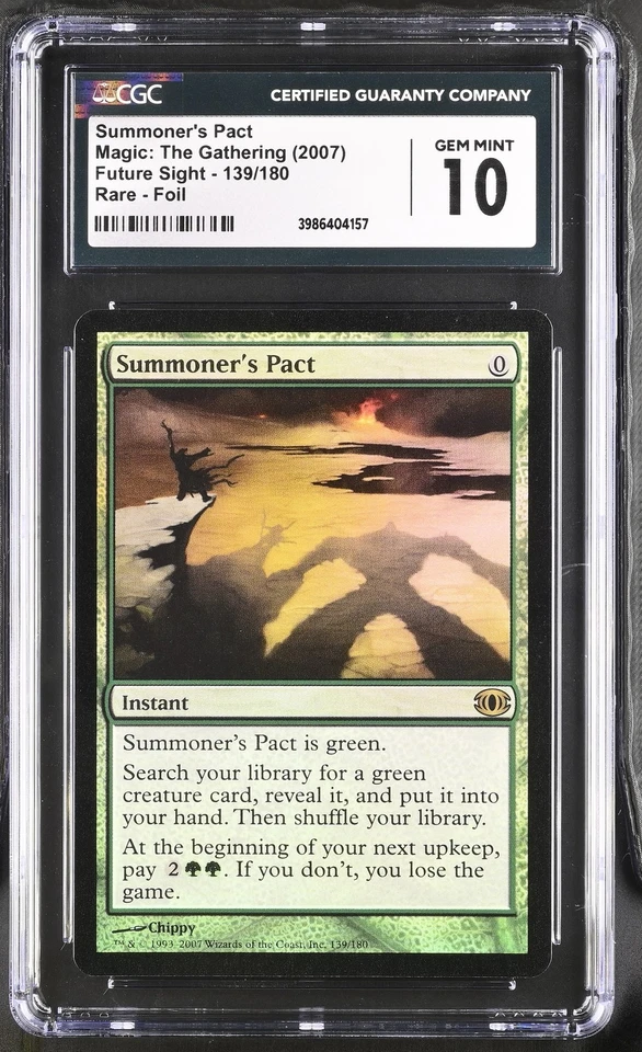 SUMMONER'S PACT Future Sight Foil Rare CGC 10 MTG [Nostalgium] - Image 1 of 2