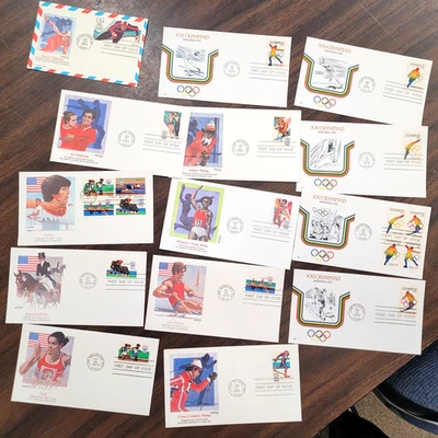 1695-98 XXI Olympiad Montreal (Set 5)FDC Fleetwood 1976 Lake Placid, 35 cov (E93 - Image 1 of 4