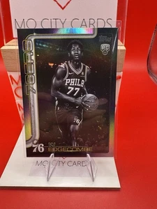 2025-26 Topps Black Friday #203 VJ Edgecombe Blackout Rookie RC 76ers SP - Imagen 1 de 2