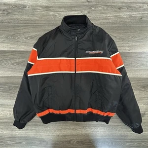 Vintage Harley Davidson Bomberjacke Herren XXL Biker Full Zip Grunge 90s Y2K - Bild 1 von 6