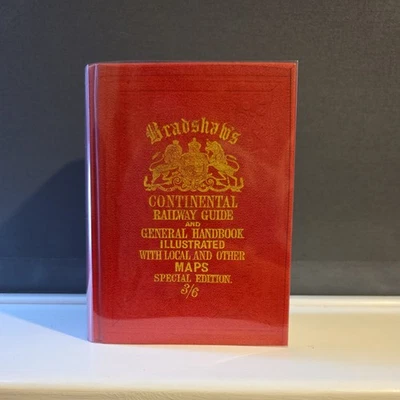 Bradshaw's Continental Railway Guide Book by George Bradshaw Hardcover - Image 1 of 4