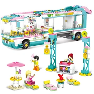 Klemmbausteine Musik Bus Bausteine Set 742 Teile – Mädchen Geschenk ab 6 - Bild 1 von 4