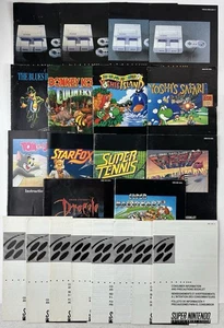 22 Stück Super Nintendo (SNES) Anleitungs- und Verbraucherinformationshefte - Bild 1 von 9