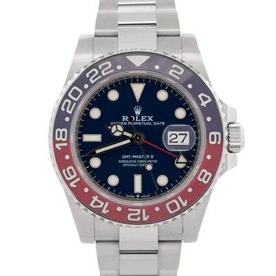 PAPELES Reloj Rolex GMT-Master II PEPSI Rojo Azul Oro Blanco 18K 126719 CAJA NEGRA Foto 1 de 4