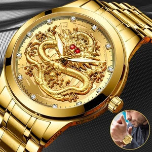 Wasserdicht Gold Herren Quarzuhr Klassisch Edelstahl Analog Business Fashion - Bild 1 von 22