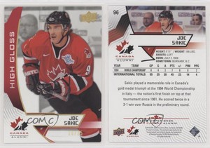 2019 Upper Deck Team Canada Juniors High Gloss /25 Joe Sakic #96 HOF