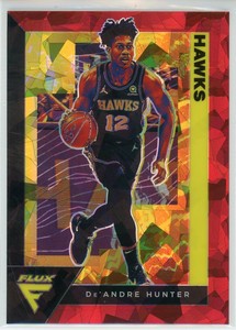 2020-21 Panini Flux De'Andre Hunter 2 Red Cracked Ice Prizm