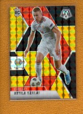 Attila Szalai 2021 Panini Mosaic UEFA Choice Black Gold Prizm RC #54 Hungary /8