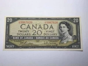 1954 Bank of Canada $20 Bill Uncirculated  5067020 - Picture 1 of 6