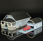 1:87 HO Scale Model Train House with Garage.  Model House with Garage.