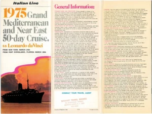 Italian Line - Leonardo da Vinci - Brochure - 1975 - Picture 1 of 5