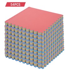 54pcs EVA Foam Interlocking Tiles Non-Skid Exercise Workout Area 209sq.ft