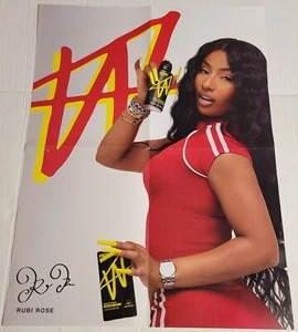 RUBI ROSE RARE JAKE PAUL'S "W" PROMO POSTER 18 x 24 PRO RAPPER & MODEL🔥 - Picture 1 of 2