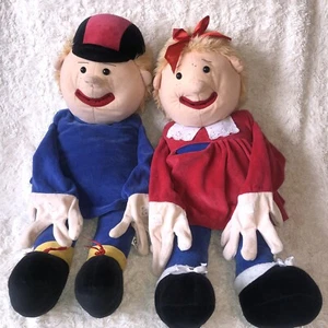 Robo Educational Soft Toys Boy & Girl Large Hand Puppets Sign Language/Learning - Picture 1 of 16