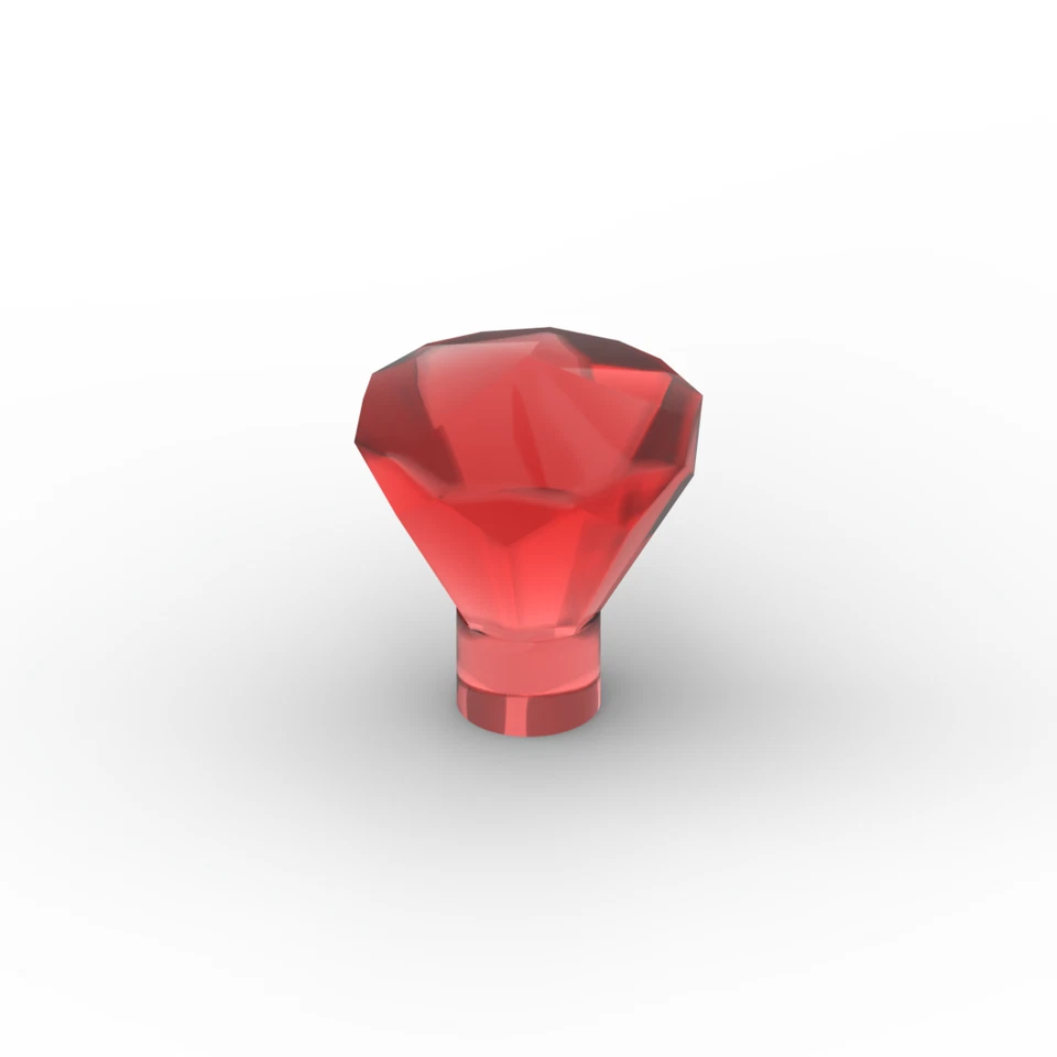 Lego 20x Kristall Juwel 1x1 jewel 24 facet 30153 transparent rot trans-red - Bild 1 von 1
