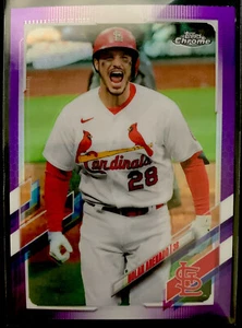 2021 Topps Chrome Update Nolan Arenado St. Louis Cardinals #USC100 Purple - Picture 1 of 2