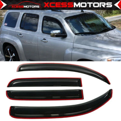 Fits 06-11 Chevy HHR 4 Door In-Channel Window Visors Sun Rain Deflectors 4PCS Foto 1 de 4