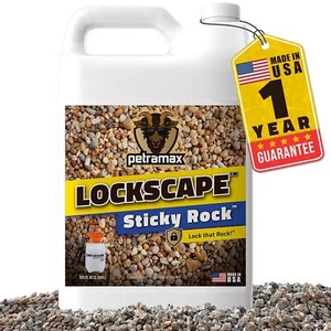 Lockdown Sticky Rock Glue for Landscaping (2.5 Gallon) - Super Adhesive, - Picture 1 of 7